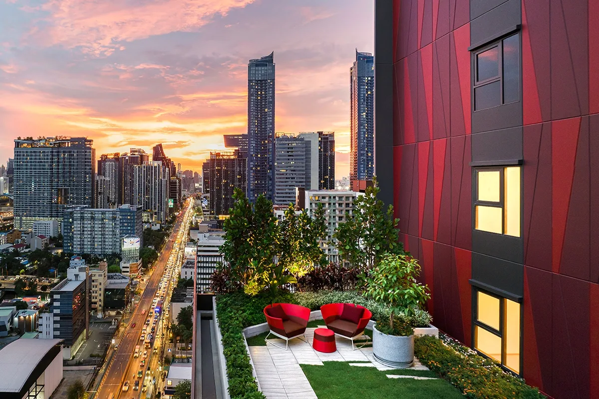 Материал застройщика: THE BASE Urban Rama 9